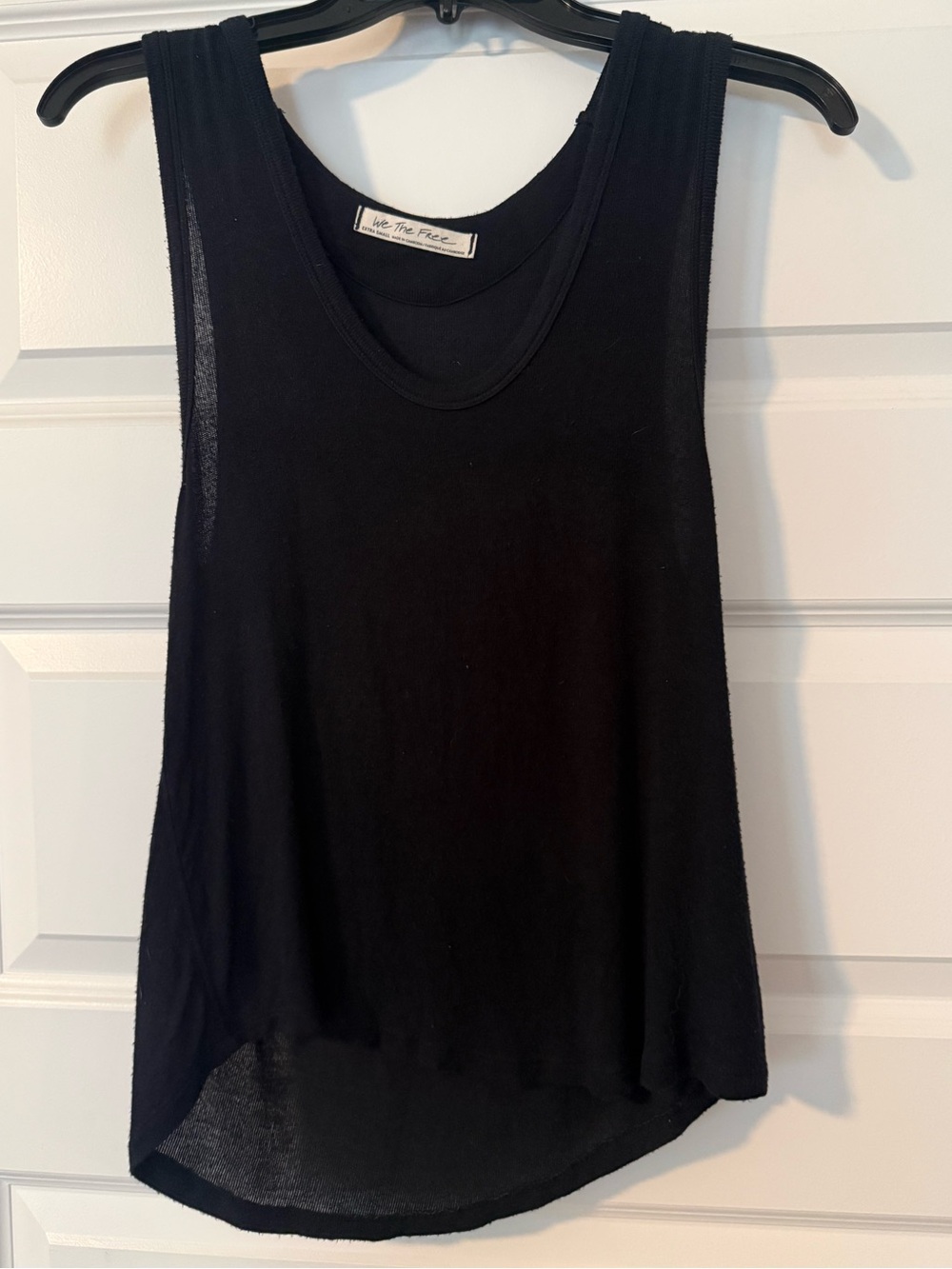 We The Free Black Relaxed Scoop Tank